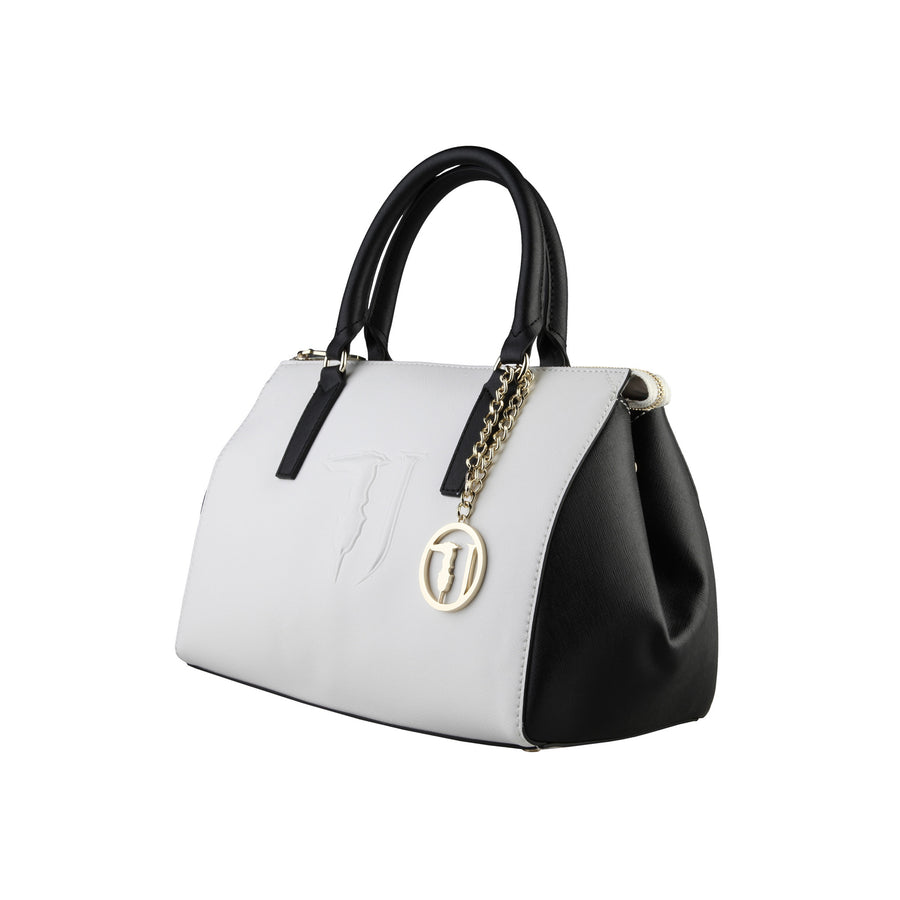 Trussardi Handbag - Black-White - Brands Connoisseur